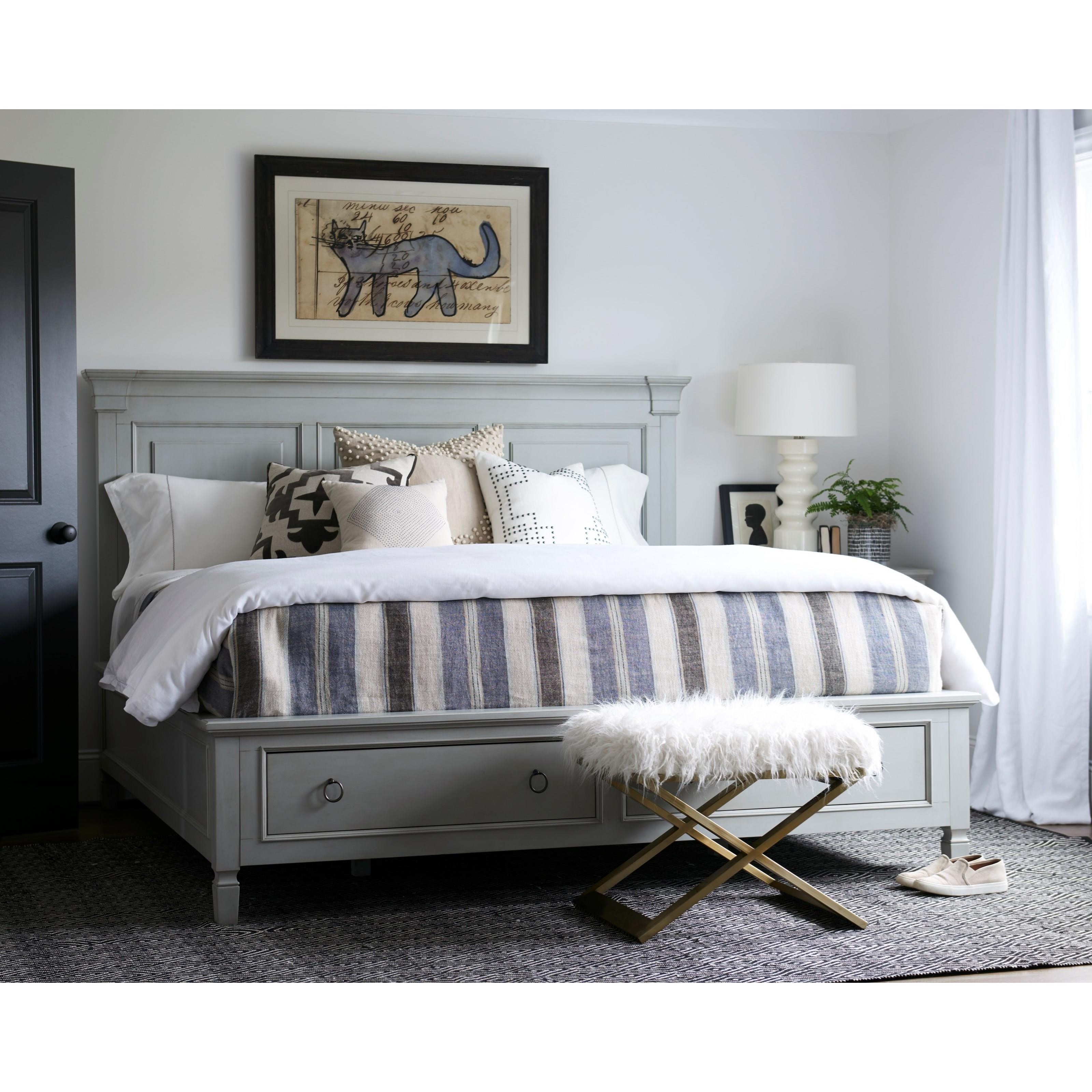 Queen Storage Panel Bed