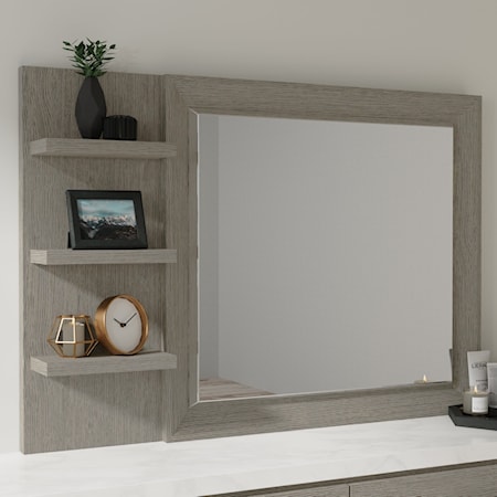 Mirror with Shelves