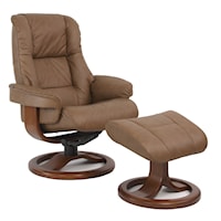 Modern Loen R Large Manual Recliner with Footstool