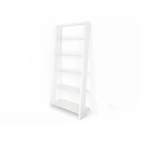 Contemporary Leaning Shelf wit Glass Shelves