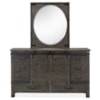 Magnussen Home Abington Bedroom Dresser and Mirror Set