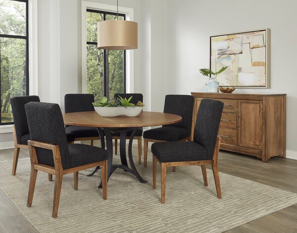 Artisan & Post Crafted Cherry Upholstered Side Dining Chair