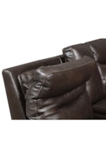 Steve Silver Fortuna Contemporary Power Reclining Loveseat with Console and Power Headrest