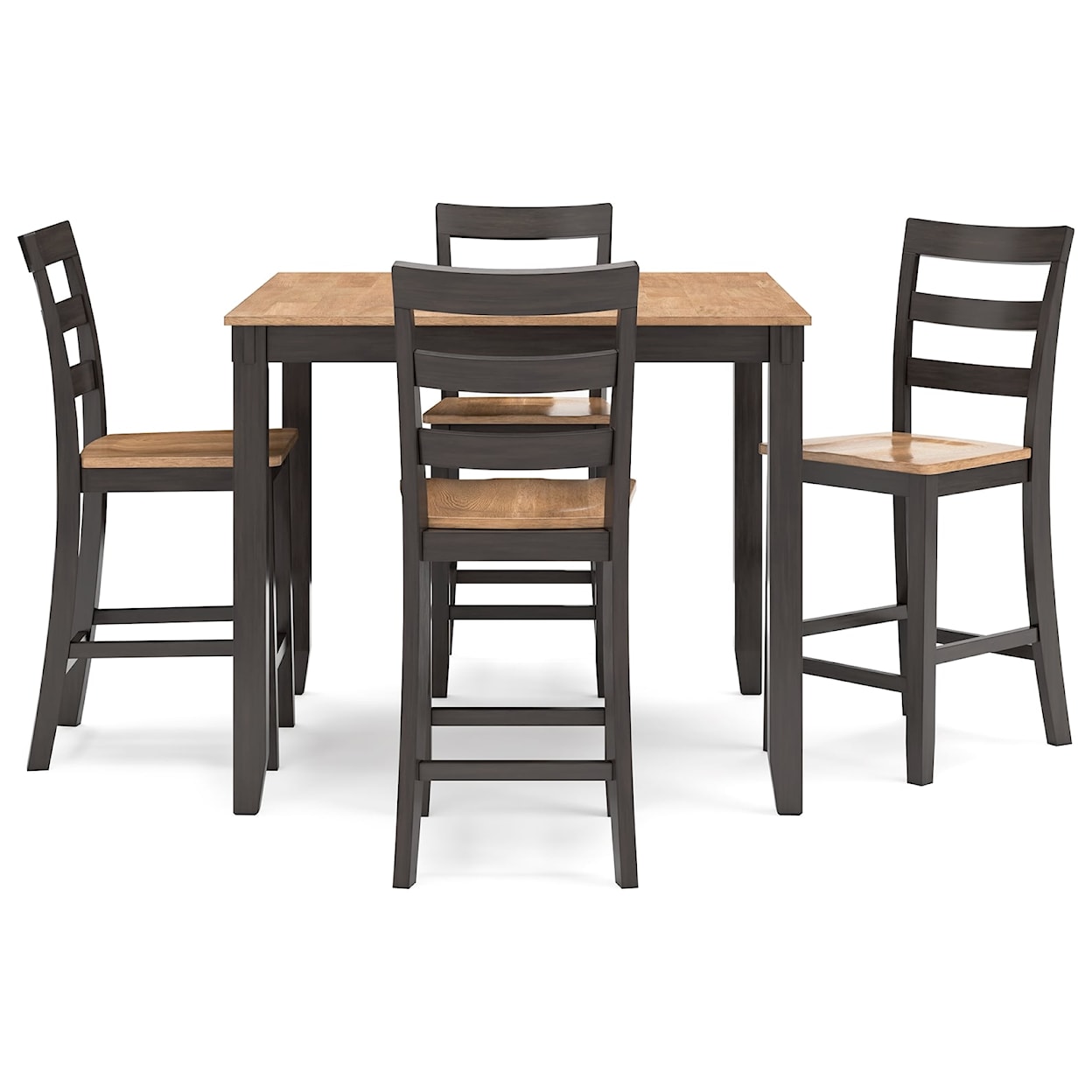 Signature Design by Ashley Furniture Gesthaven Counter Height Dining Table Set (Set Of 5)