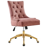 Tufted Performance Velvet Office Chair