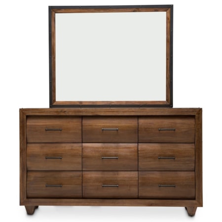 2-Piece 9-Drawer Dresser