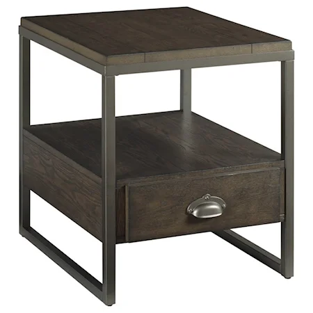 Rectangular End Table with Drawer