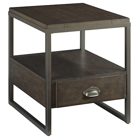 Rectangular Drawer End Table