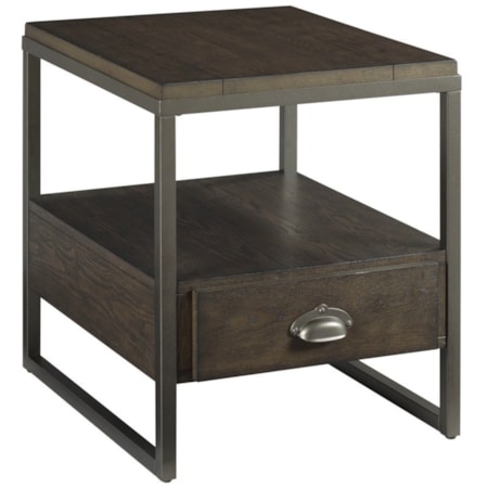 Rectangular Drawer End Table