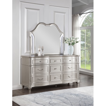 9-drawer Dresser w/ Mirror