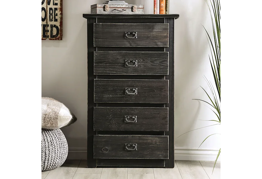 Ampelios Drawer Chest by Furniture of America at Dream Home Interiors