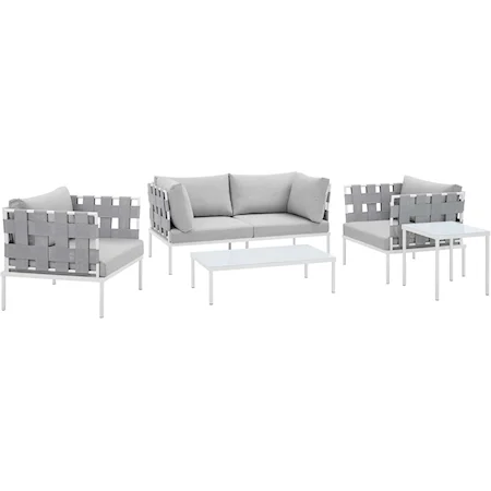 Outdoor 5-Piece Aluminum Furniture Set