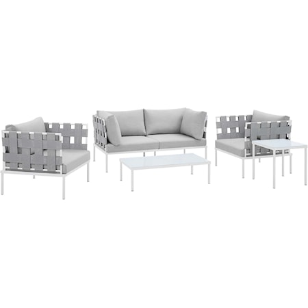 Outdoor 5-Piece Aluminum Furniture Set