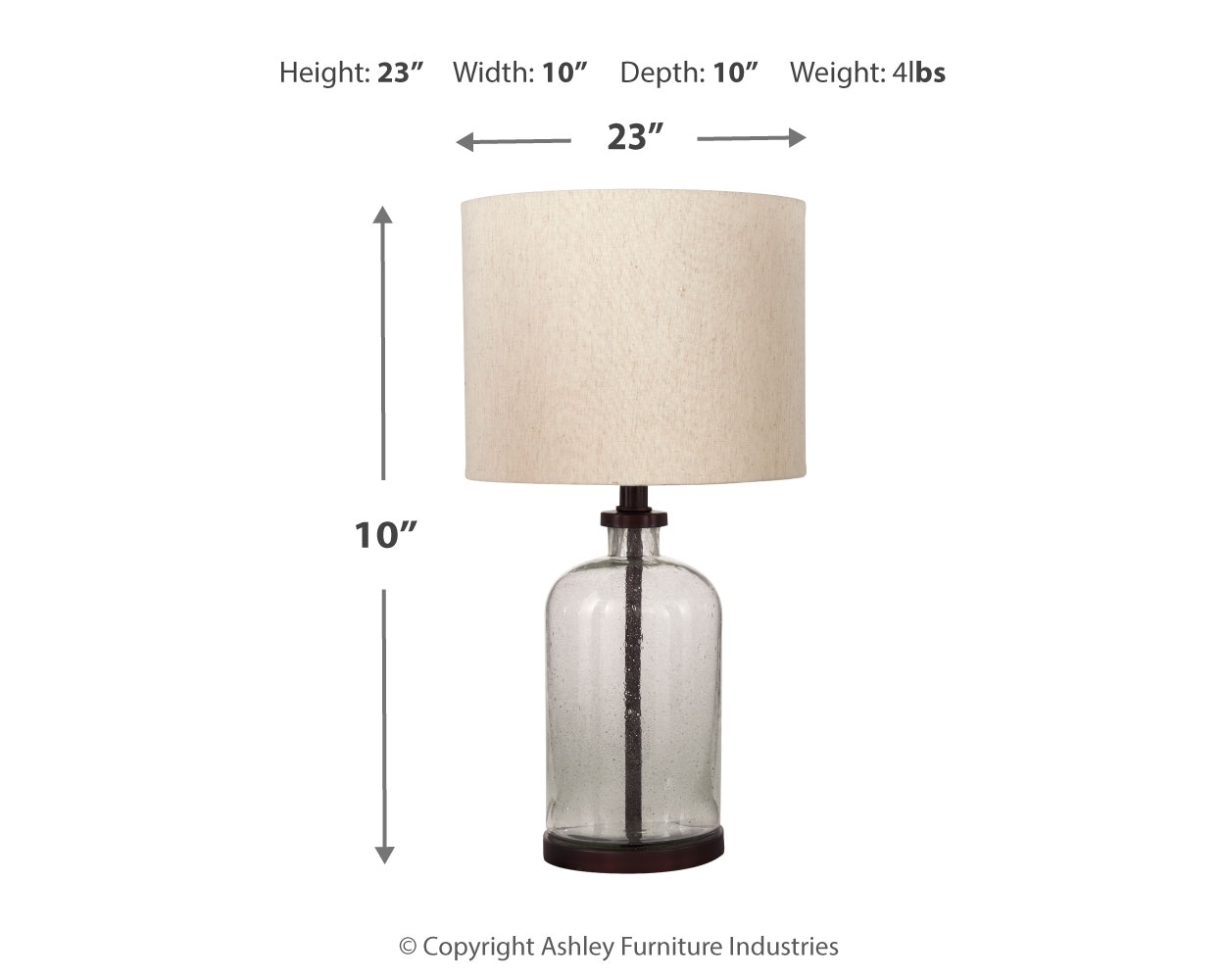 Glass Table Lamp