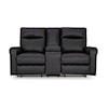 Ashley Furniture Signature Design Axtellton Power Reclining Loveseat with Console