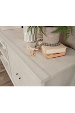 Sauder Larkin Ledge Transitional Two-Drawer Console Table with Open Shelf Storage