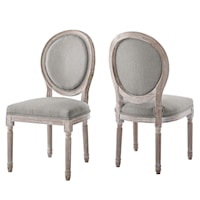 Dining Side Chair Upholstered Fabric Set of 2