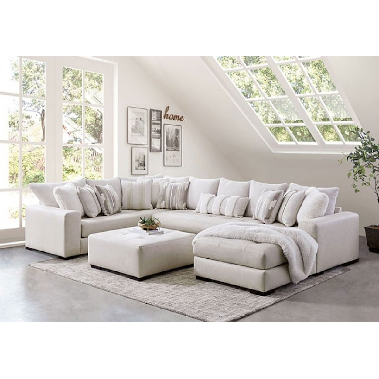 Furniture of America - FOA WARRENTON 3-Piece Sectional Sofa