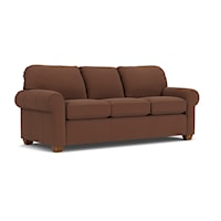 Transitional Upholstered 3-Cushion Sofa