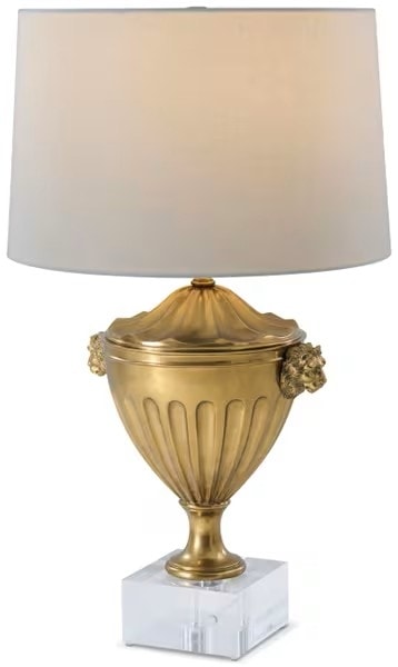 Traditional Table Lamp with Acrylic Base