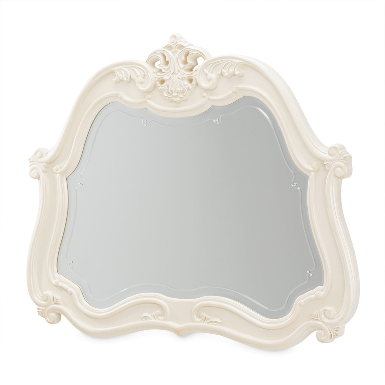 Michael Amini Lavelle Classic Pearl Arched Mirror