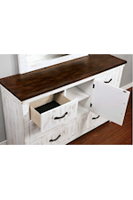 FUSA Alyson Transitional Nightstand with USB Plug & Hidden Jewelry Drawer