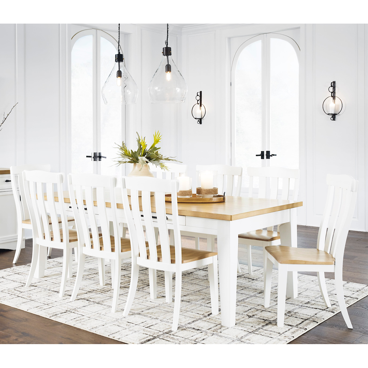 Ashley Signature Design Ashbryn 9-Piece Dining Set