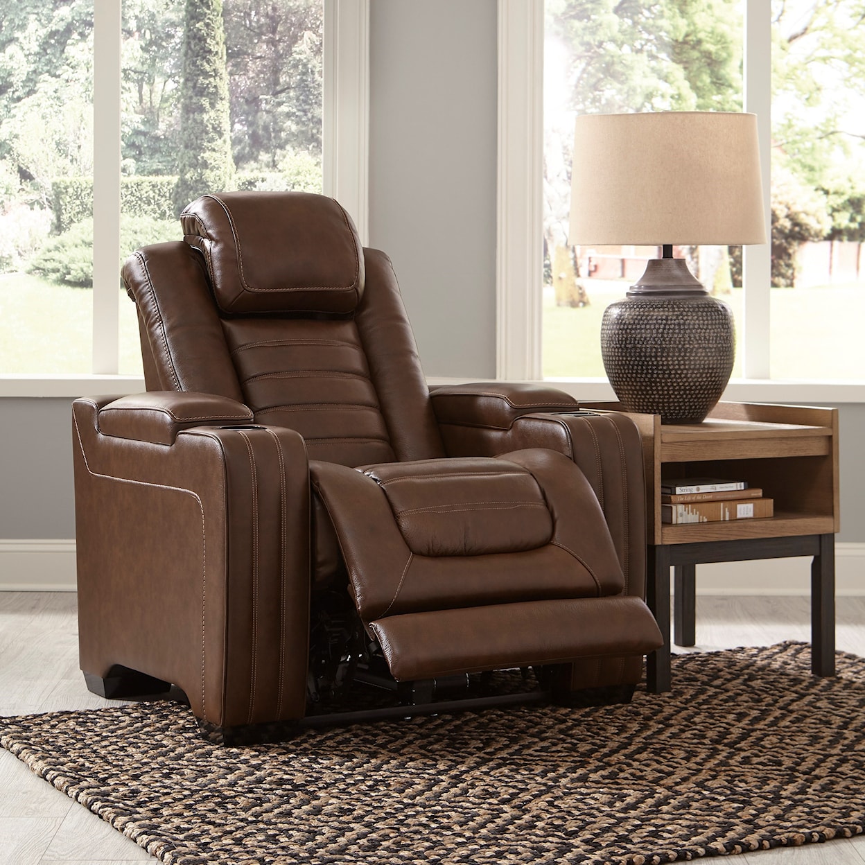 Signature Design by Ashley Beckett Power Recliner w/ Adjustable Headrest