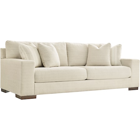 Contemporary Sofa with Reversible Cushions