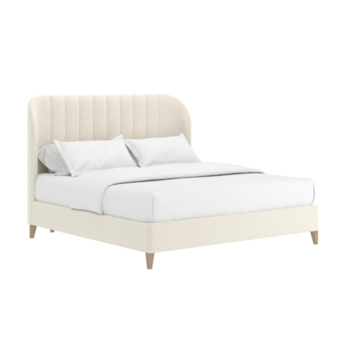 Dante Queen Wide Channel Uph Bed – Custard