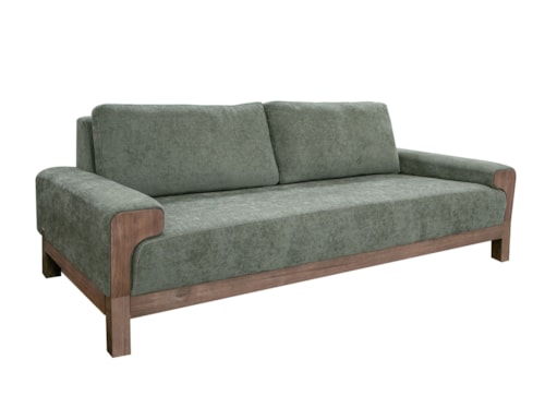 Contemporary Sofa with Throw Pillows