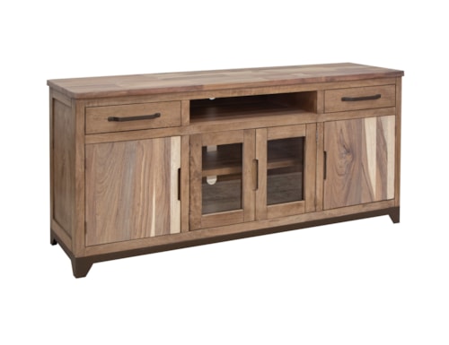 Transitional TV Stand with Wire Management