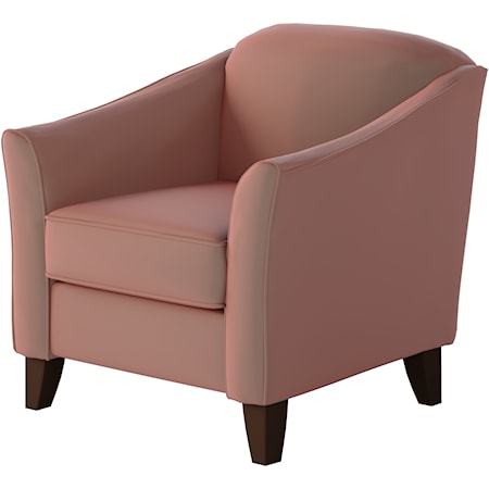 Accent Chair with Sloped Arms