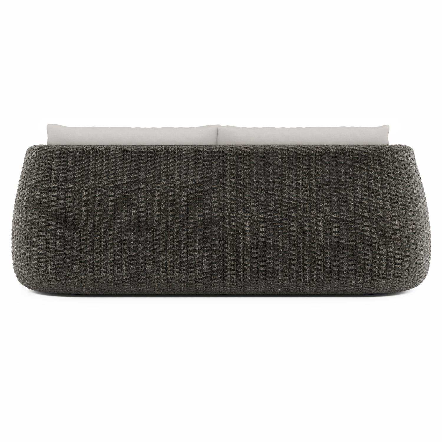 Woven Outdoor Sofa w/Bench Cushion