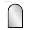 Uttermost Dandridge Dandridge Black Arch Mirror