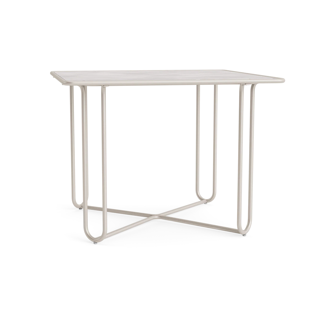 38" Sq. Aluminum Dining Table w/Ceramic Top
