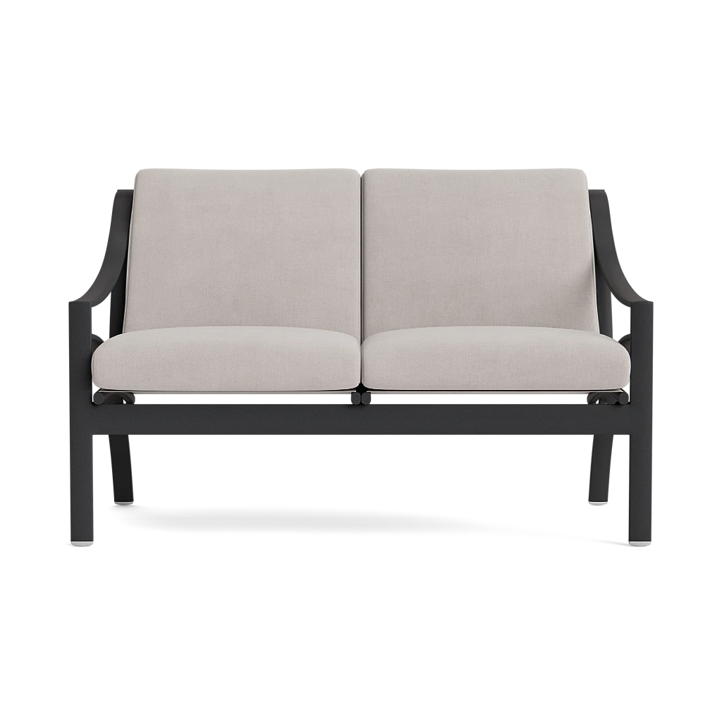 Cushioned Slope-Arm Loveseat