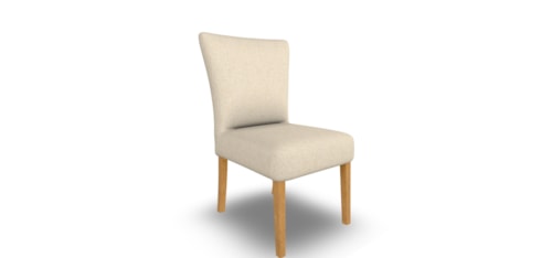 Contemporary Upholstered Set of 2 Dining Chairs
