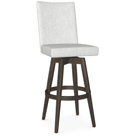 Upholstered Bar Height Swivel Stool