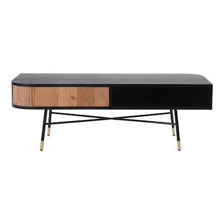 Contemporary Coffee Table with Metal Legs