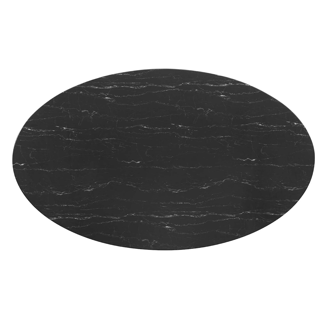 Modway Lippa 78" Oval Marble Dining Table