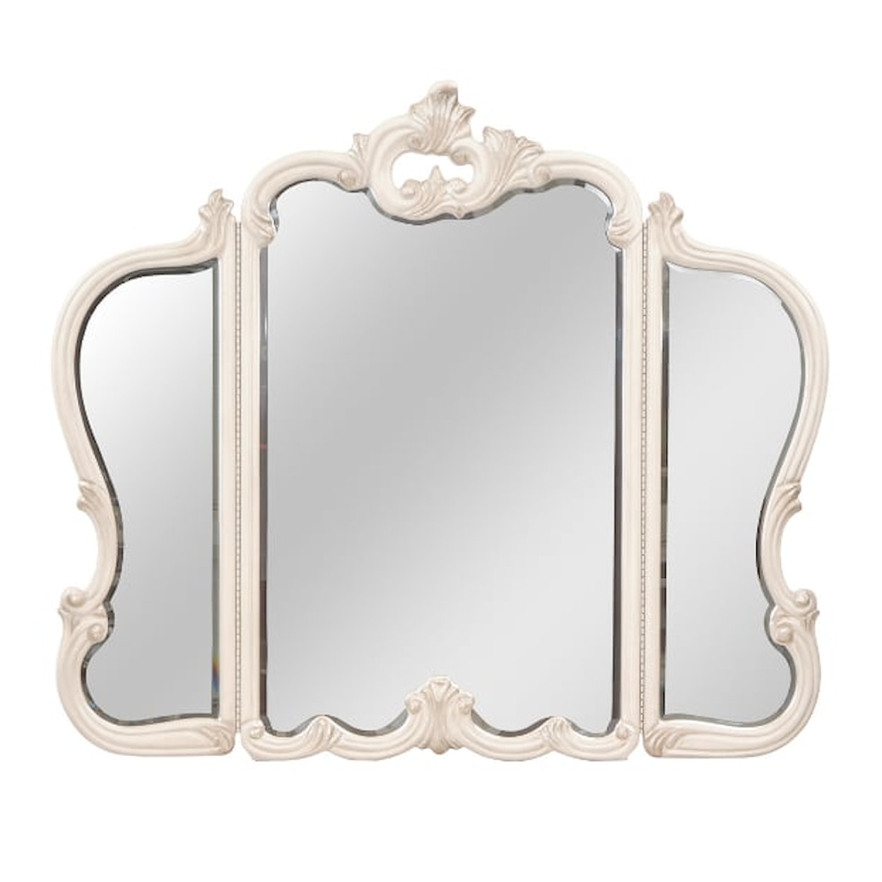 Michael Amini Platine de Royale Tri-Fold Vanity Mirror