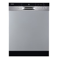 24" Built-In Front Control Dishwasher with Stainless Steel Tall Tub Stainless Steel - GBF410SSPSS