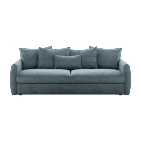 Modern Plush Loose-Pillow Daybed Sofa