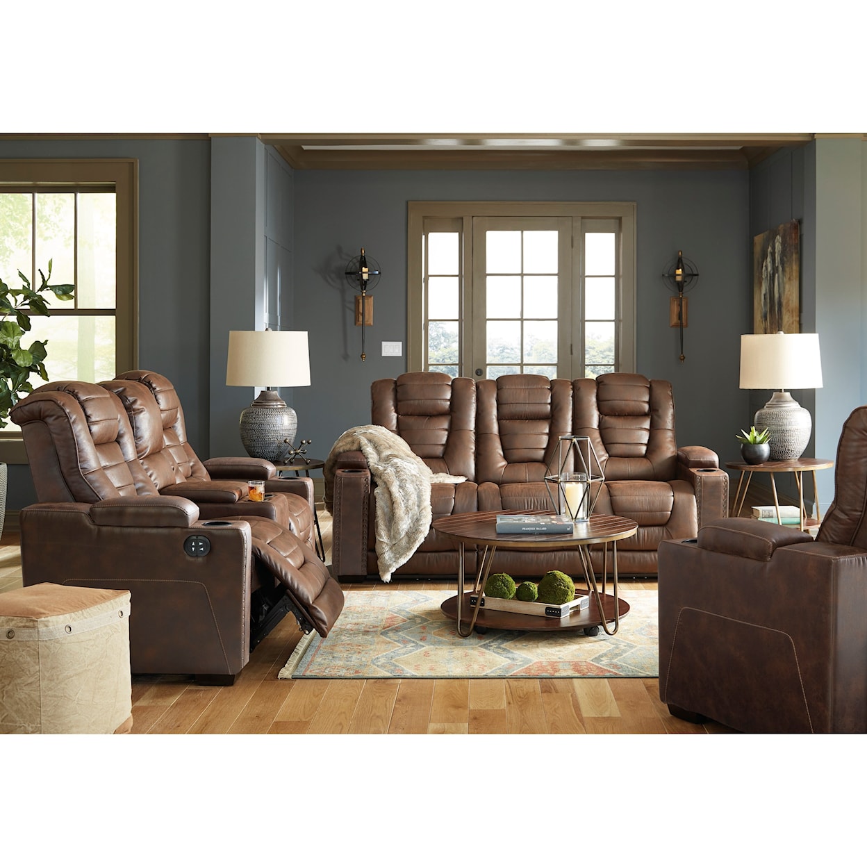 Signature Design by Ashley Owner's Box Power Reclining Living Room Group