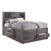 Transitional King Storage Bed