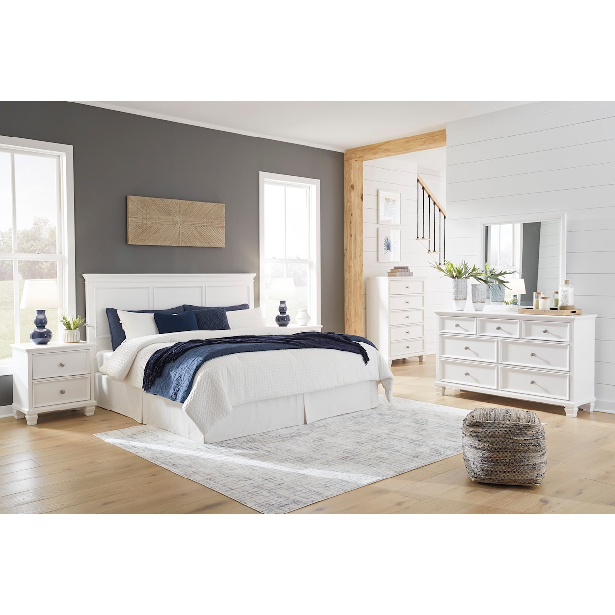 Ashley Furniture Signature Design Fortman King/Cal King Bedroom Set