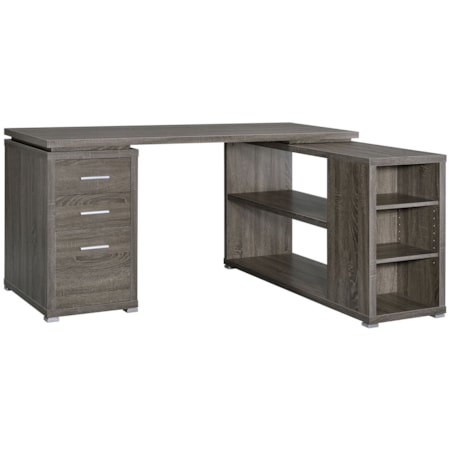 60-inch 3-drawer L-Shape Computer Desk