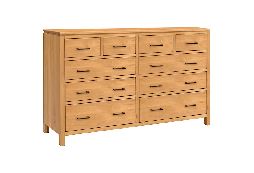 2 West 10 Drawer Dresser by Archbold Furniture at Esprit Decor Home Furnishings
