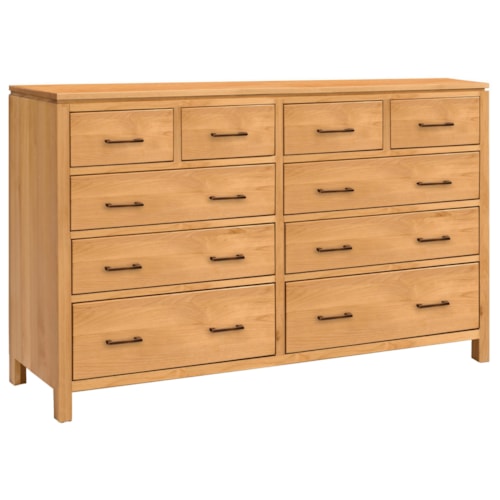 10-Drawer Dresser with 2 Blanket Drawers